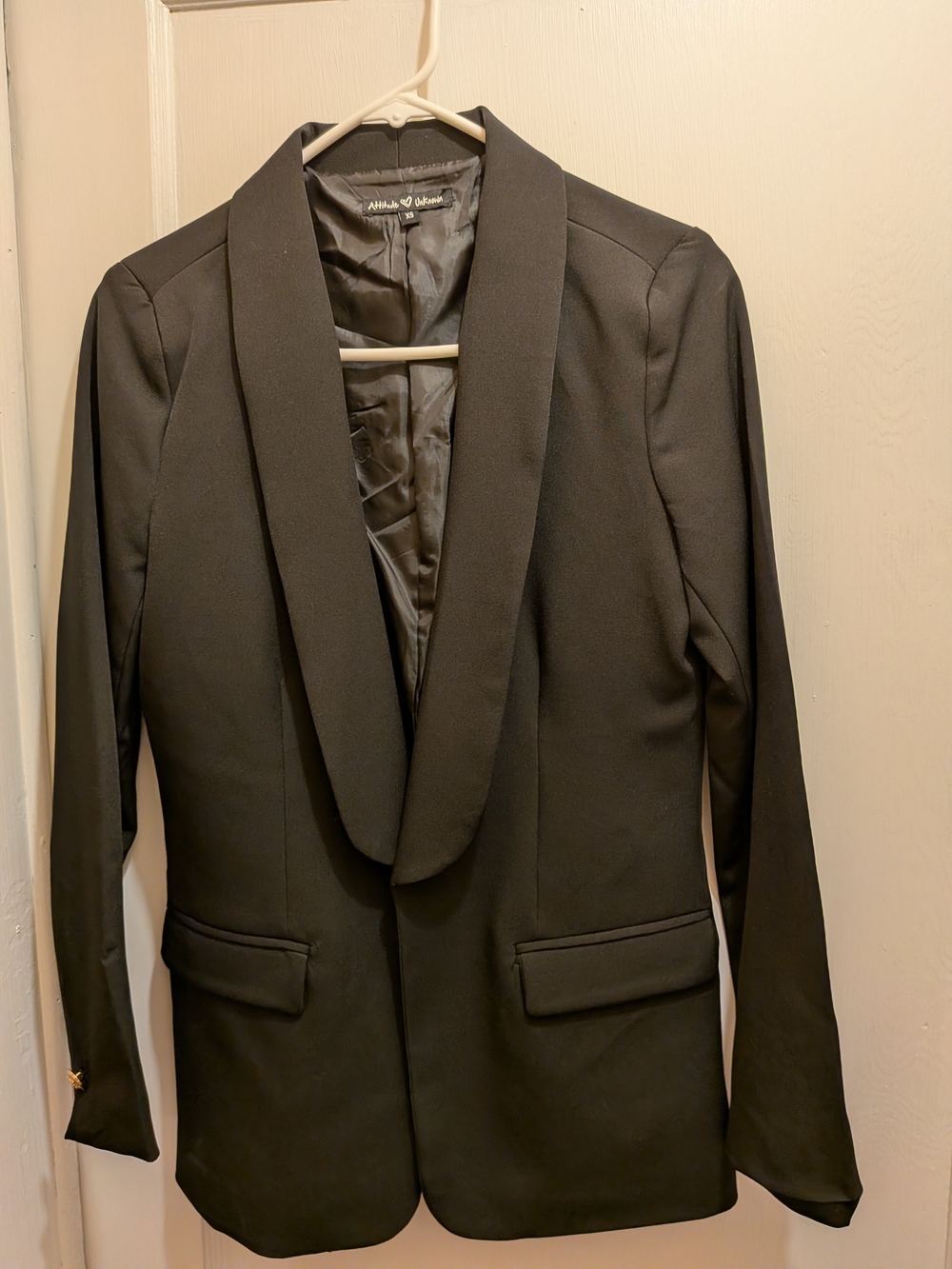 Black Shawl Collar Blazer